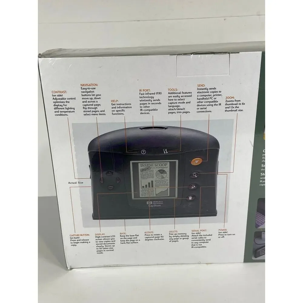 HP Capshare 920 Portable E Copier New Sealed box